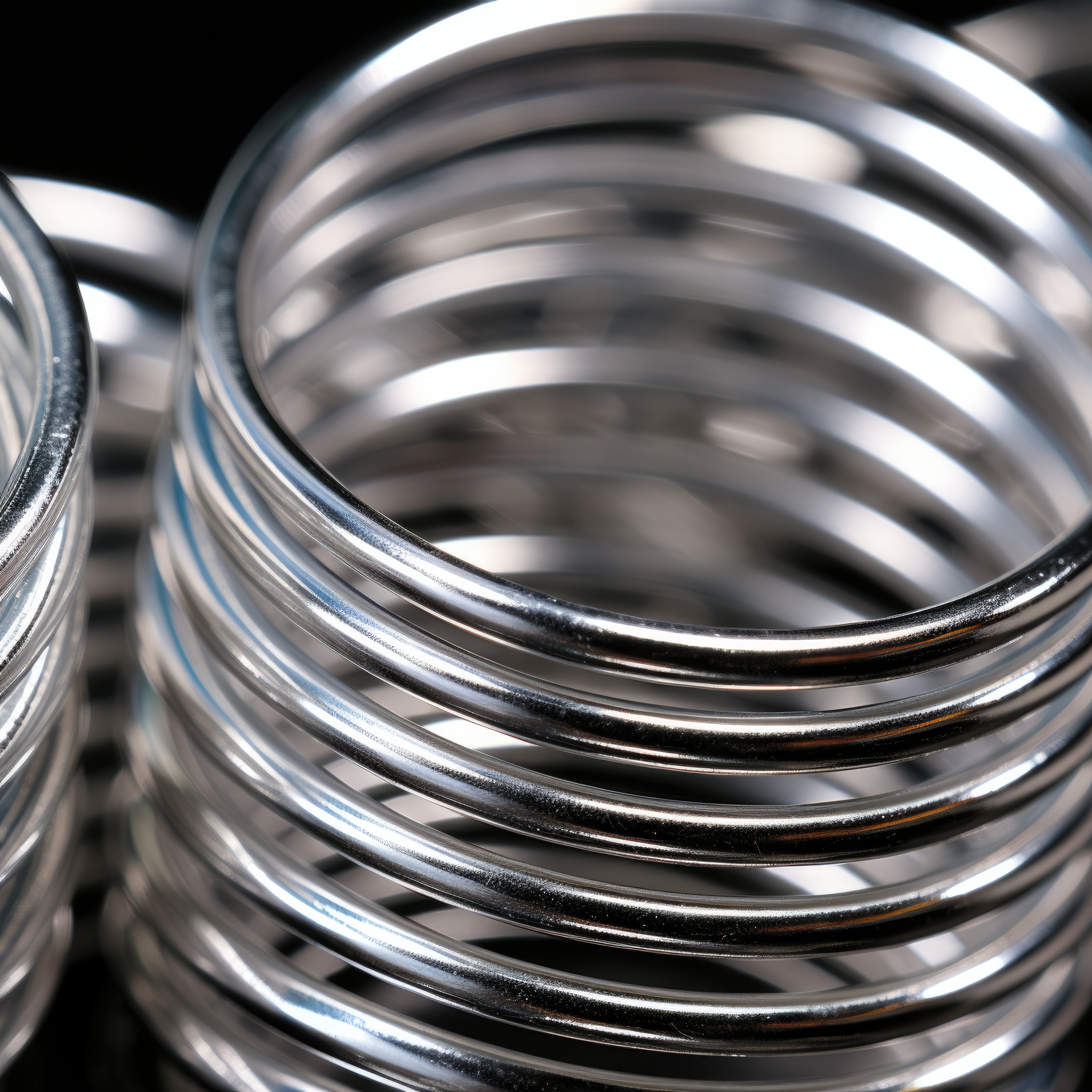 Muelles de precisión para maquinaria industrial, piezas de ferretería y resortes de compresión.