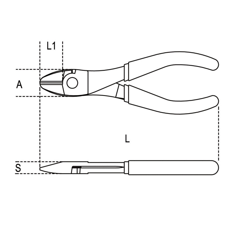 Alicates de corte diagonal Beta 1084BM 160mm