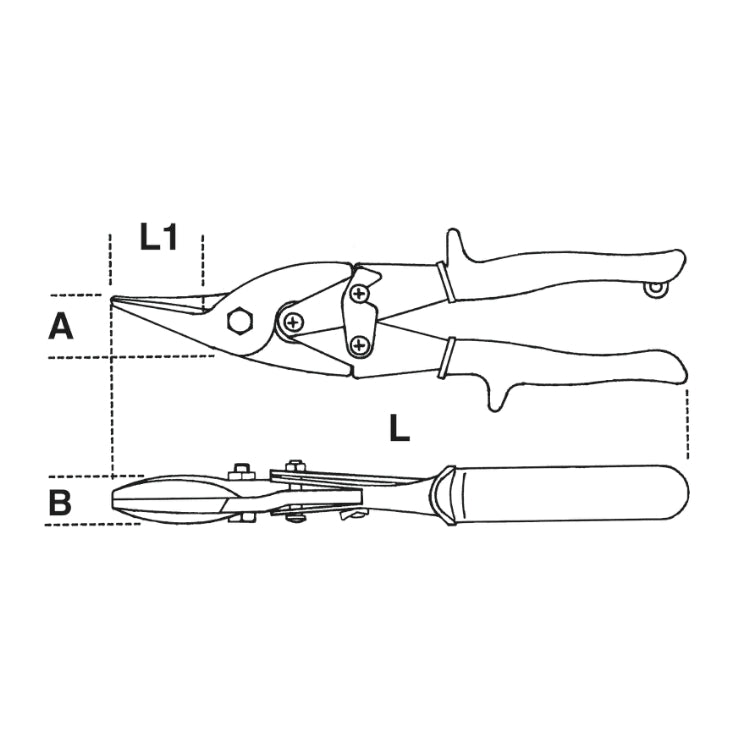 Tijera corte chapa izquierdas Beta 1124
