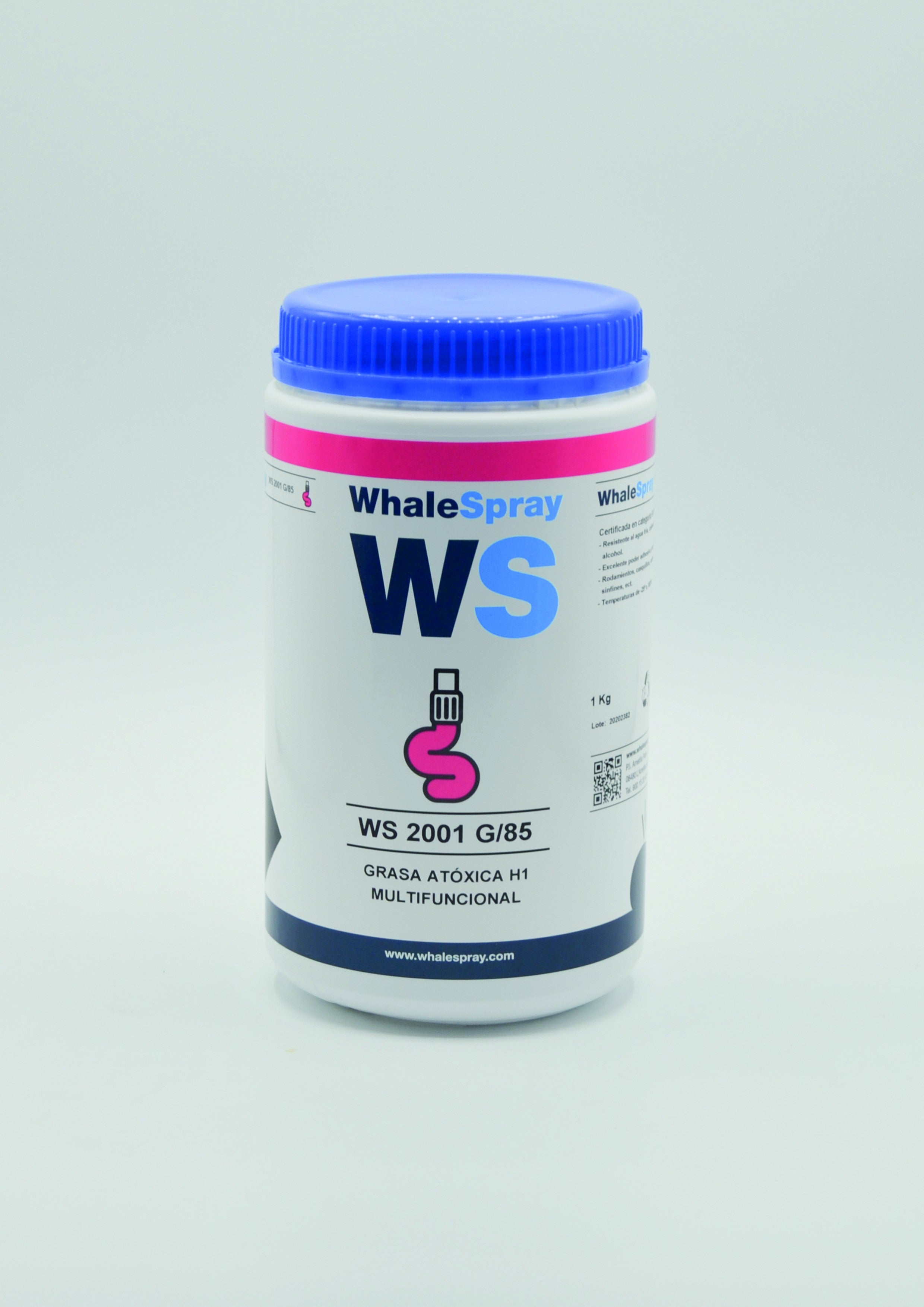 Grasa Alimentaria H1 de Whale Spray WS 2001 G/85 NLGI 2 Bote 0.5Kg