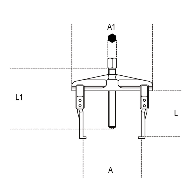 Extractor de patas finas Beta 1501/1 25-130 L-100mm