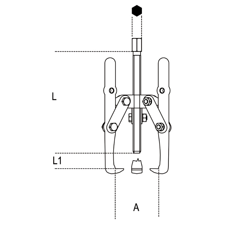 Extractor 3 patas oscilantes Beta 1518/2 32-160 L-135MM