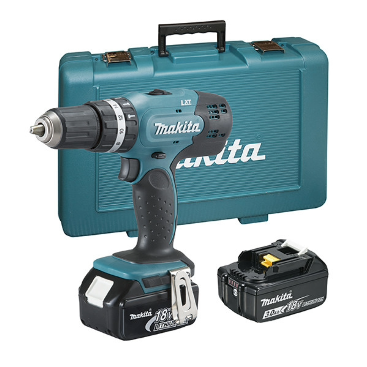 TALADRO COMBINADO MAKITA DHP453RFE 18V 3,0Ah + 2 BATERIAS