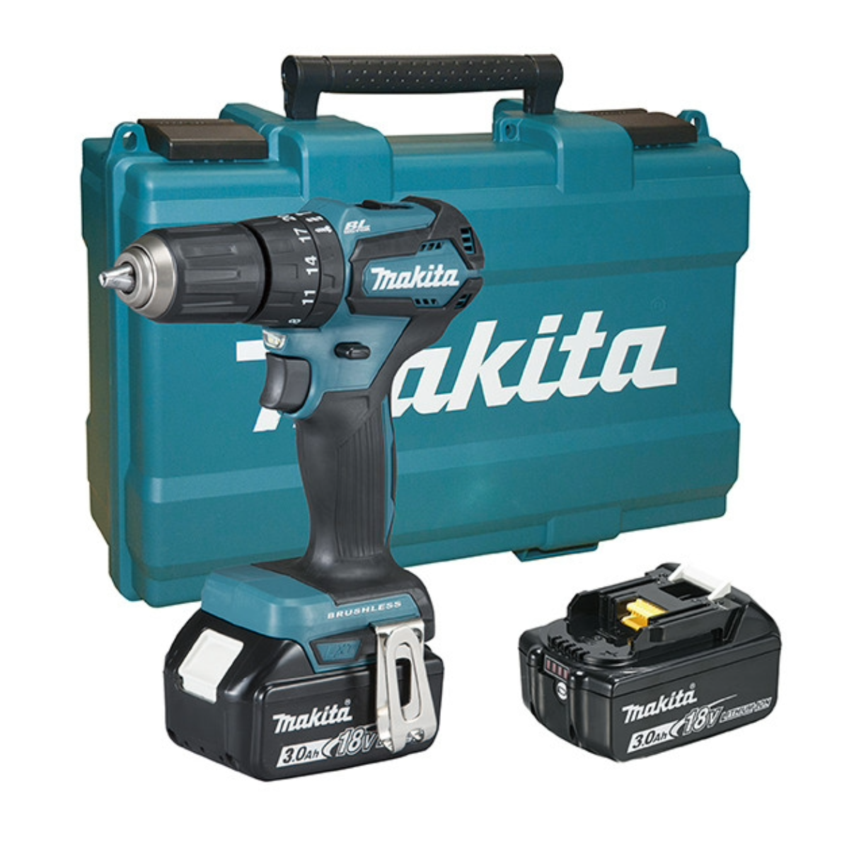 Taladro Combinado Makita DHP483RFE BL 18V 3,0Ah