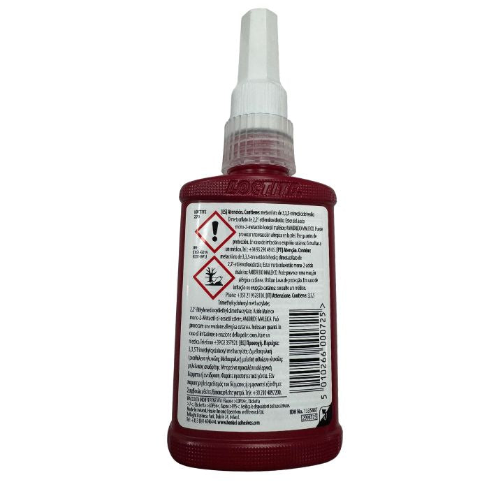 LOCTITE 270 Fijador de roscas verde alta resistencia 50ml