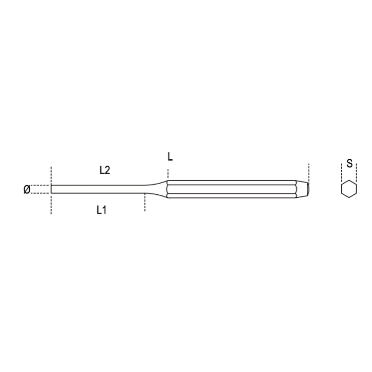 Botador cilíndrico Beta 31 10mm