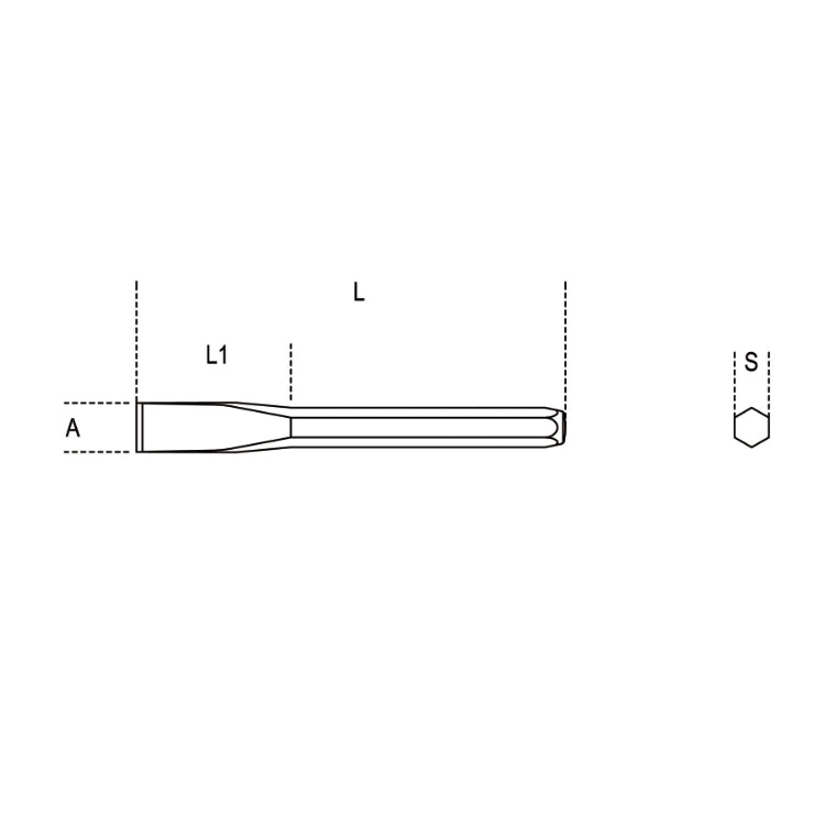 Cortafríos plano Beta 34 175MM