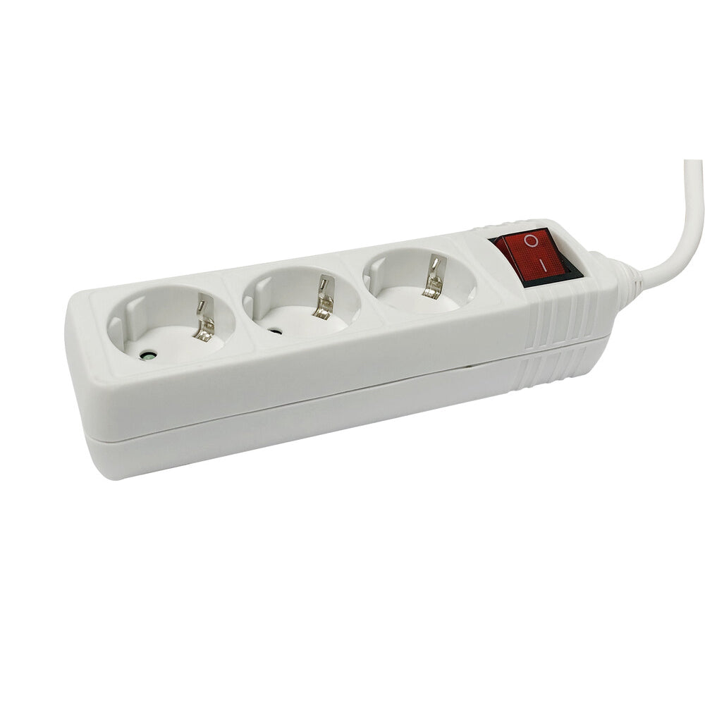 Base múltiple de 3 tomas con interruptor 16A 250V 36.202/3