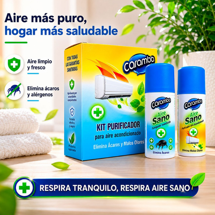 Kit Purificador de Aire Acondicionado Caramba