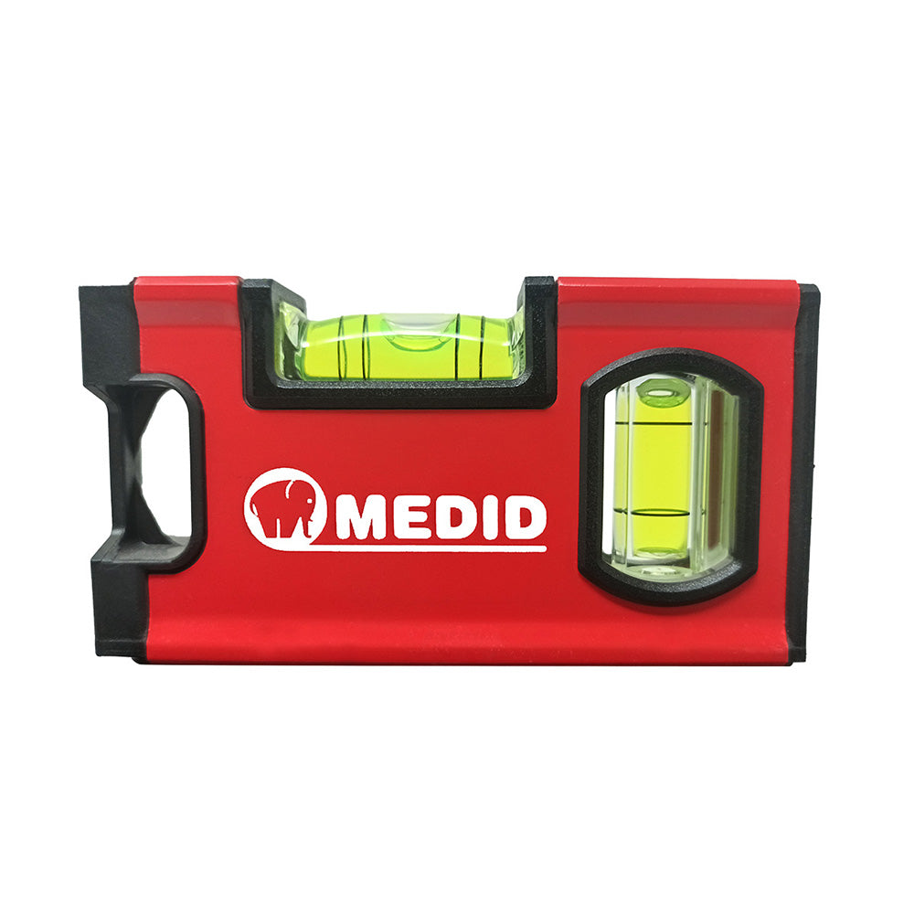 Mini nivel magnétido de aluminio MEDID 10 cm 2 burbujas