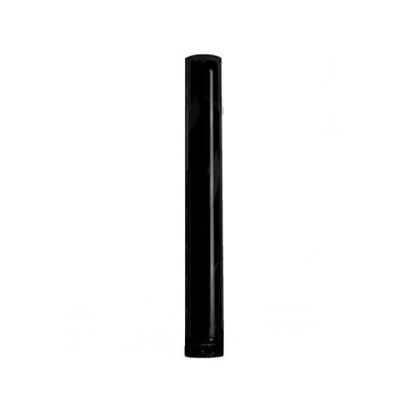 Tubo recto acero negro vitrificado a 850ºC
