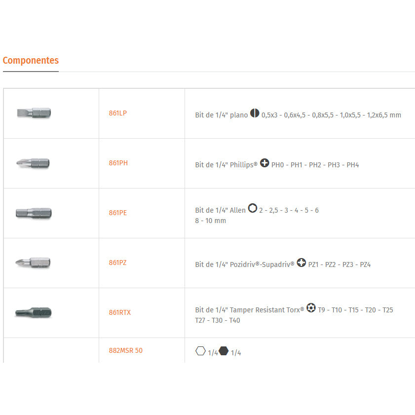 Juego de 30 puntas magnético Beta 861MIX/A31 008610802