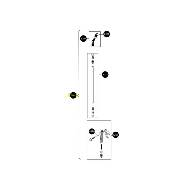 Lanza Completa Pulverizador Pulmic 8841