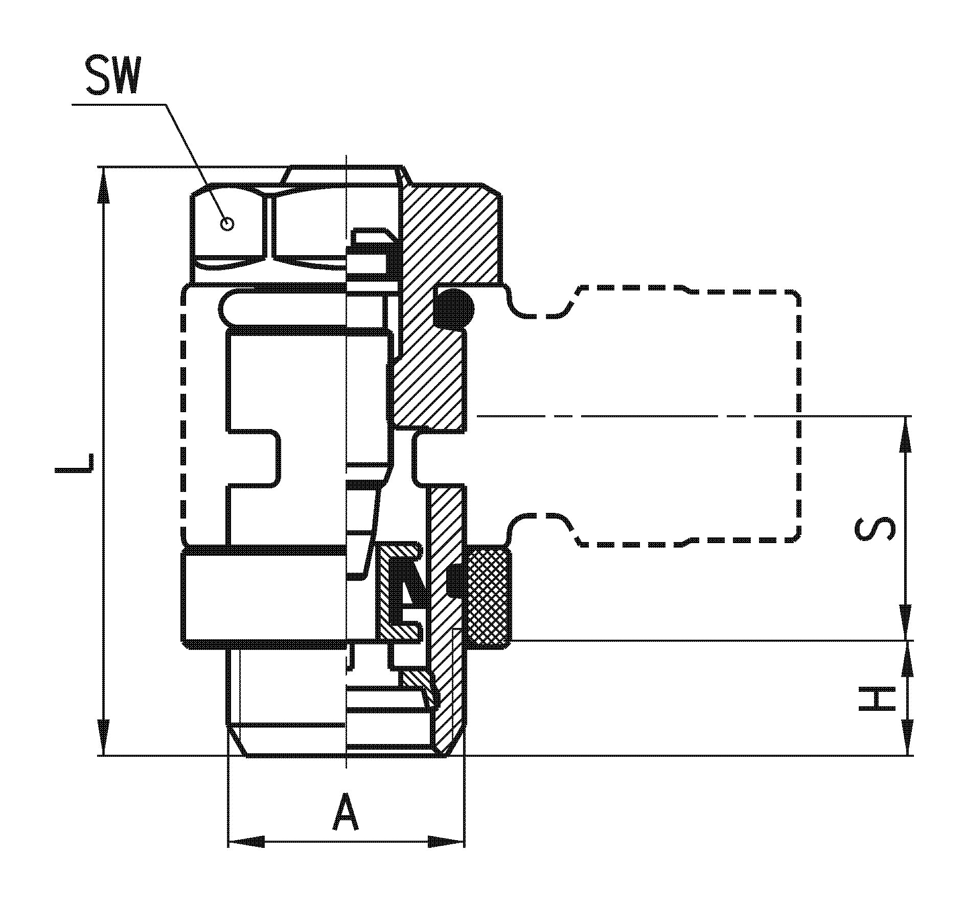 Regulador de flujo unidireccional Camozzi G1/4" Serie SCU