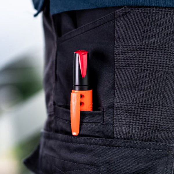 Marcador rojo industrial permanente Pica Visor 990/40