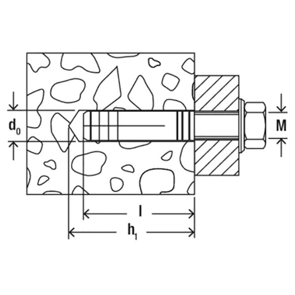 Anclaje de latón Fischer MS