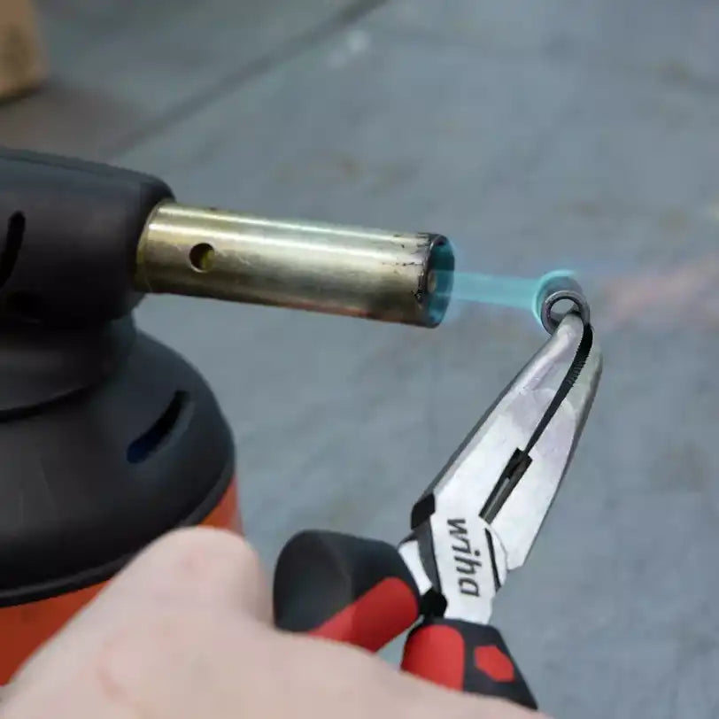 Alicates de boca semi-redonda curva Wiha 200mm 32328