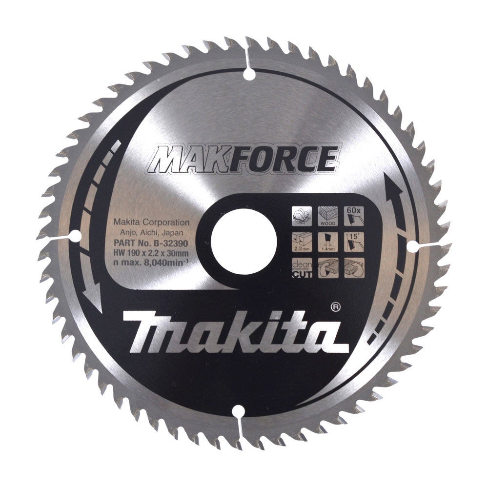 Disco sierra circular Makita 190x30 mm 60D B-32390