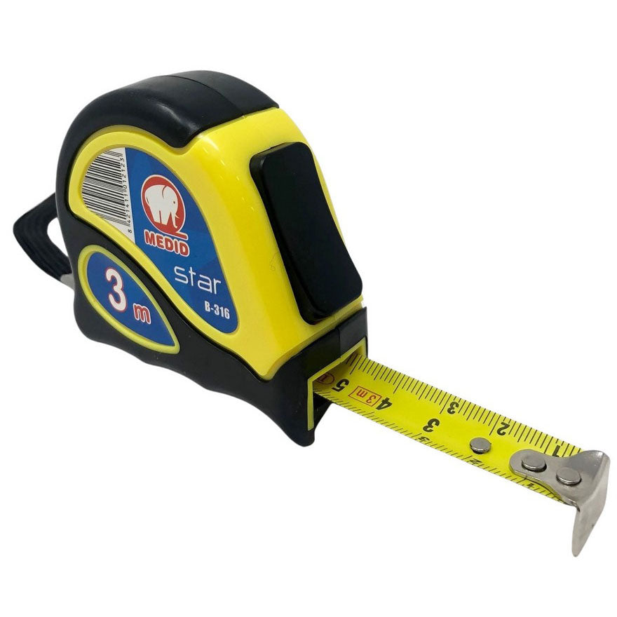Flexómetro Star bimaterial de MEDID 3 m