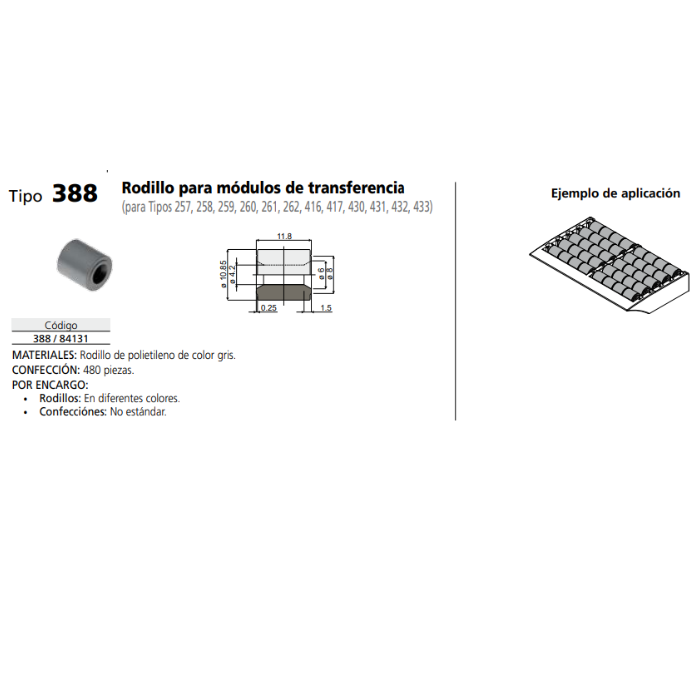 RODILLO MODULO TRANSFERENCIA C038884131