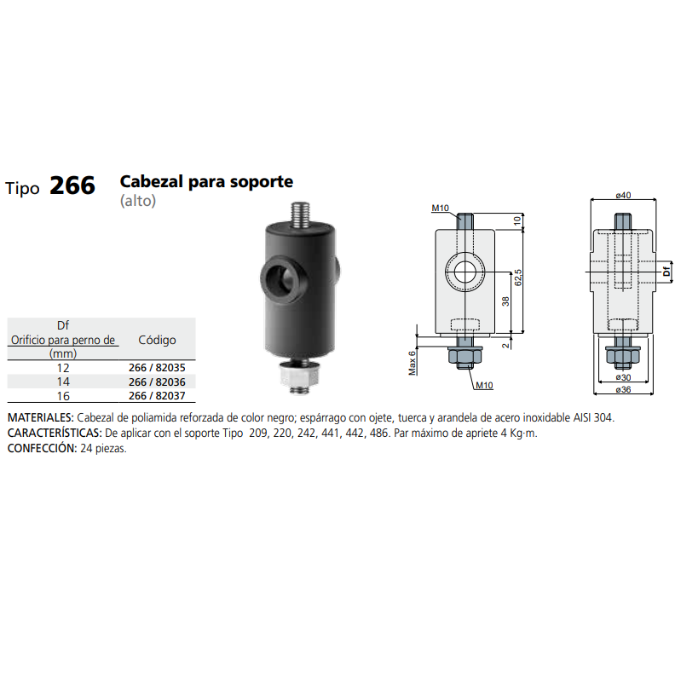 Cabezal Para Soporte Pa DF12 C026682035