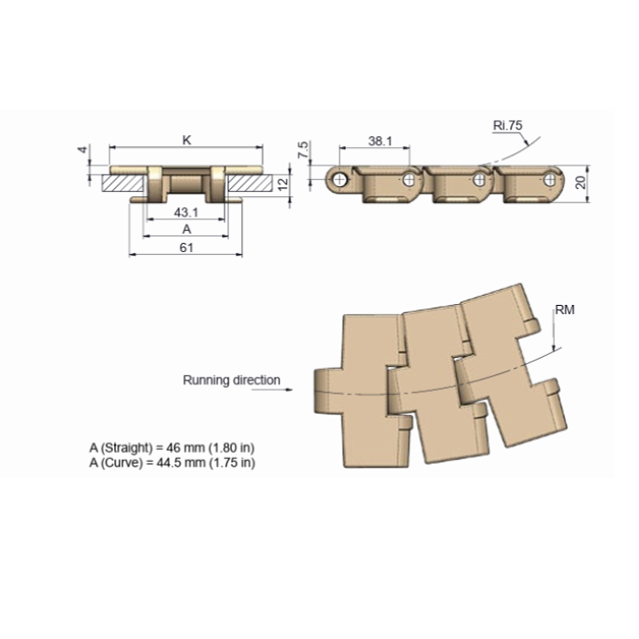 Cadena Ave Charnel Res Acet P38 82,5 LFI880R325TAB