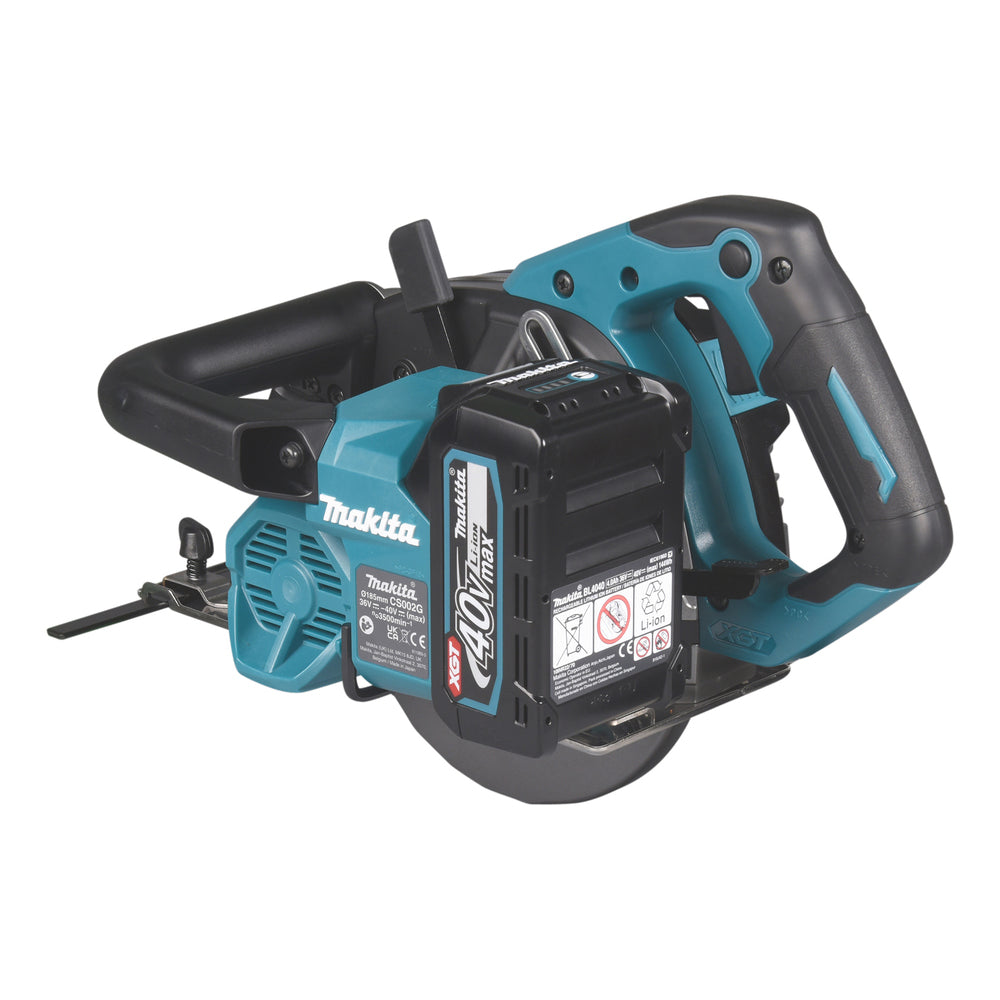 Cortador de metal circular a batería de Makita XGT® 40Vmax, 185 mm