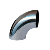 Codo Acero Inoxidable Pulido A-304 90º Soldar R-1.5 Serie Milimétrica