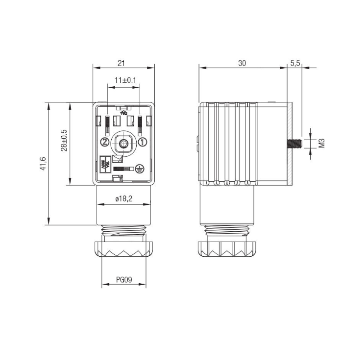 Conector Luminoso Aignep T-22