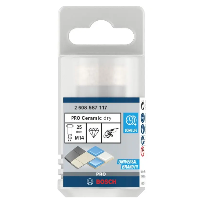 Corona de Diamante para Corte en Seco Bosch Dry Speed Ø 25 mm