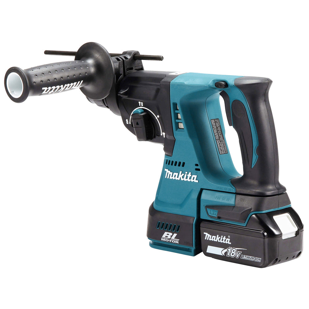 Martillo ligero LXT Makita | 18V SDS–PLUS 24mm 2,0J | DHR242RTJ