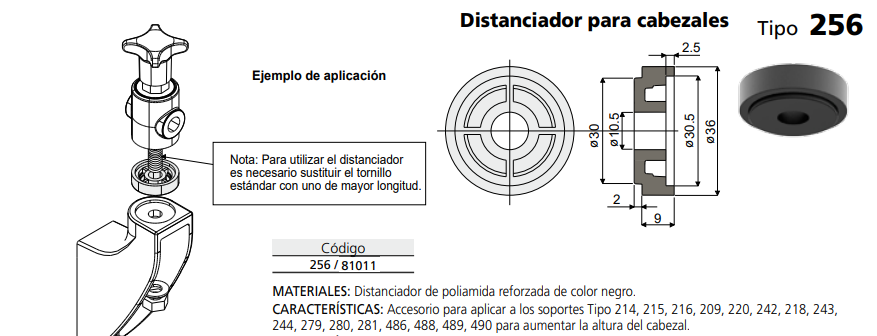 DISTANCIADOR CABEZAL  D36 C025681011