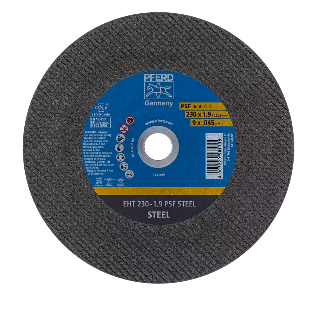 Disco De Corte Pferd EHT 230-1,9 A46 P PSF Acero