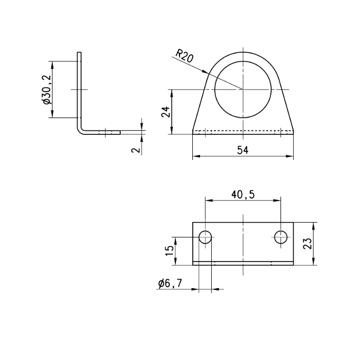 Escuadra De Montaje Frl C114-ST