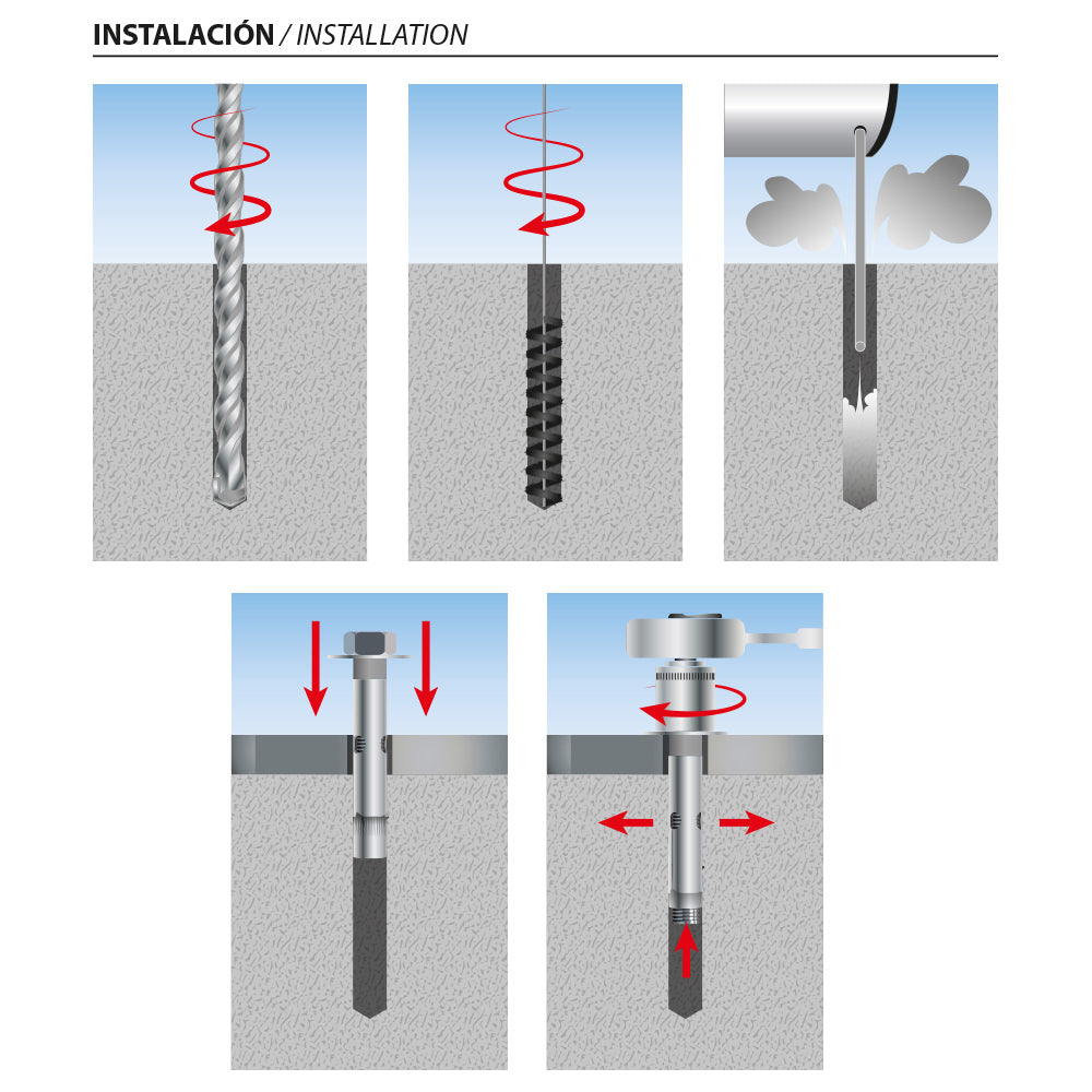 Anclaje de tornillo DIN 933 acero Inoxidable A-2