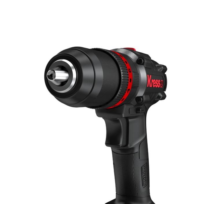 Kit taladro percutor sin escobillas KRESS KH370 20V 3X4.0Ah