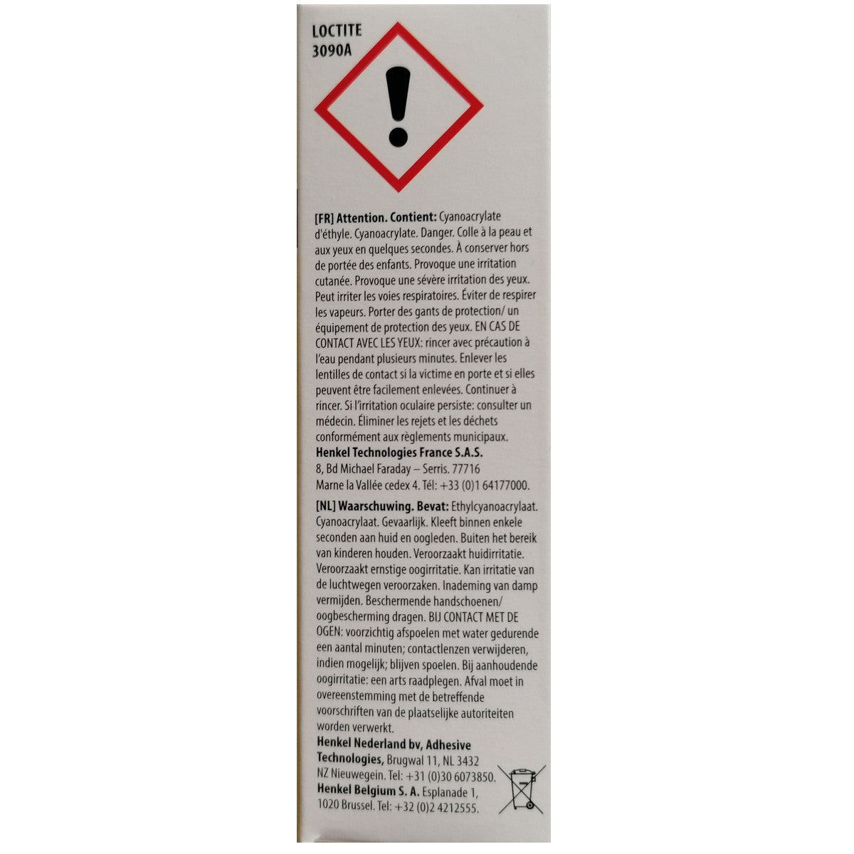 LOCTITE 3090 Adhesivo instantaneo 2-K 10g + 1g