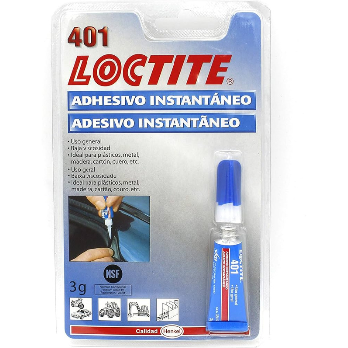 LOCTITE 401 Adhesivo instantáneo uso general 3g