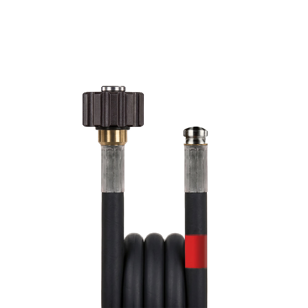 Manguera para limpieza de tuberías de 15m DN6 racord manual M22 1/8"
