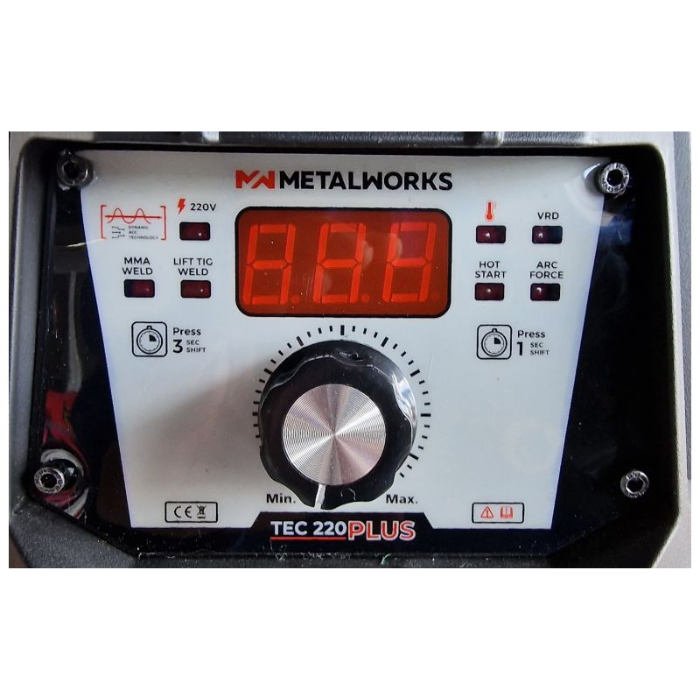 Soldadora inverter MMA y TIG TEC 220 Plus de MetalWorks