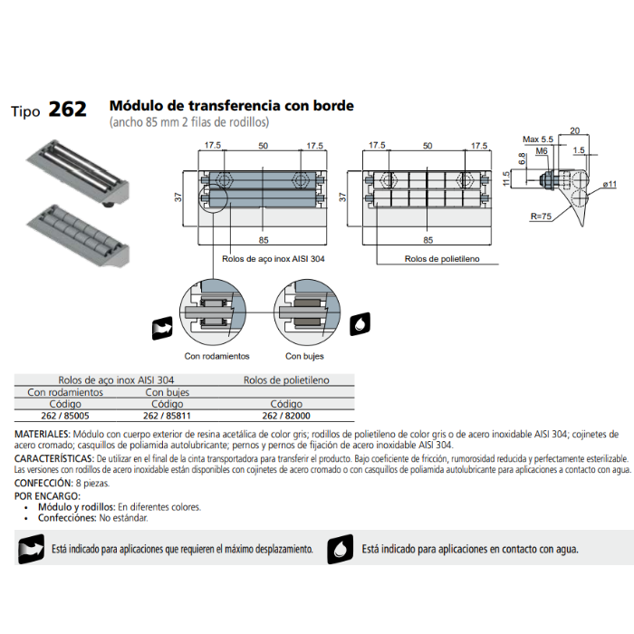 MODULO TRANSFERENCIA 2 RODILLOS L115 C025982003