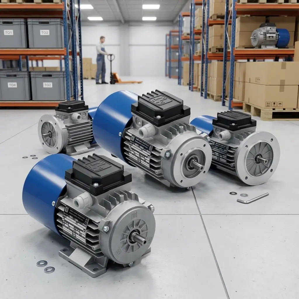 Motor autofrenante trifásico IE1 BM MGM B3 3000rpm 2/4 0,18KW 0,25CV 63A