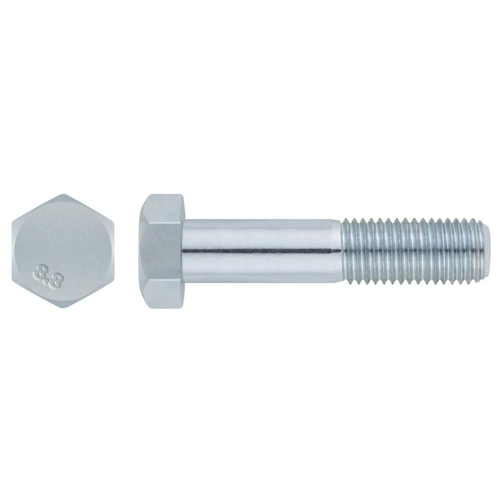 Tornillo hexagonal DIN-931 Acero 8.8 cincado
