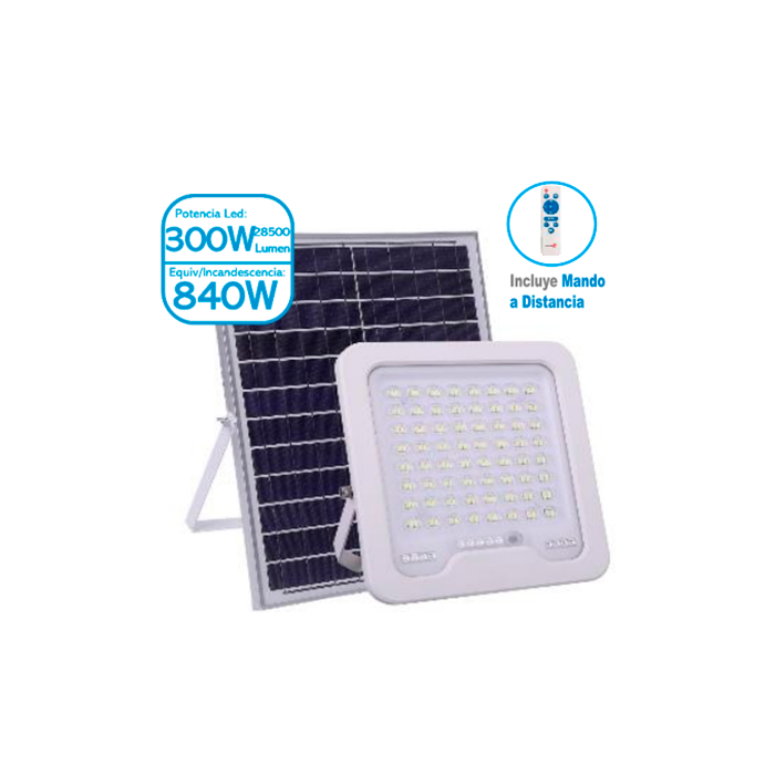 Proyector Solar IP67 Luz Cálida 300W 28500Lm 3000ºK