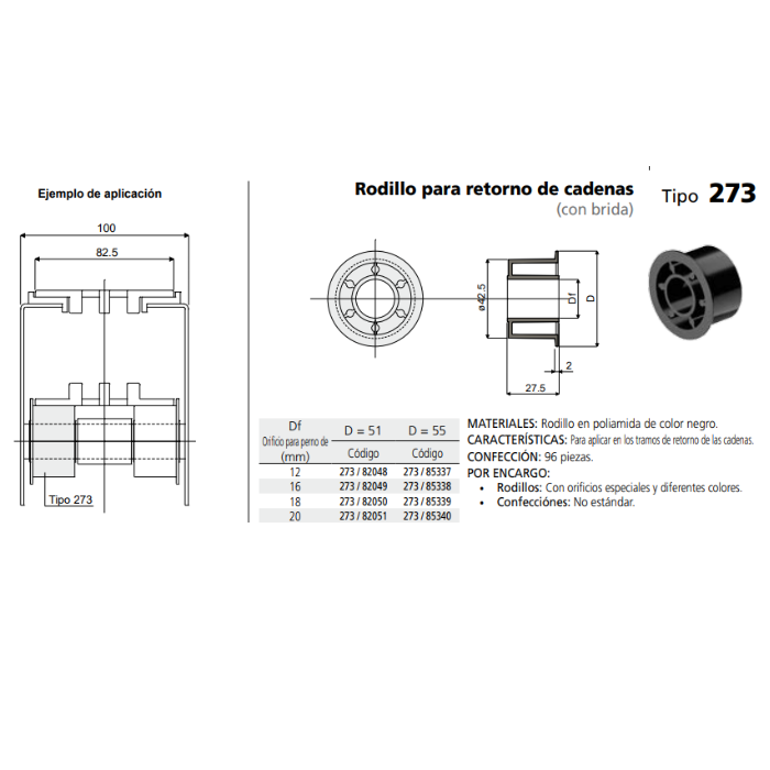 Rodillo Retorno Ø16 C027382049