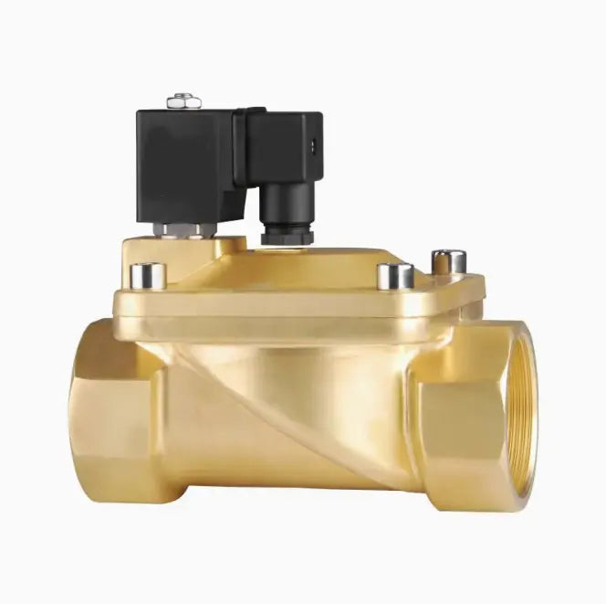 Electroválvula 2/2 cerrada NBR cuerpo latón 2" Alren Serie SLP
