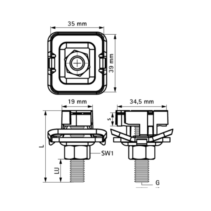 Tornillo Bis RapidStrut® BUP1000 Hammerfix G2 8X40