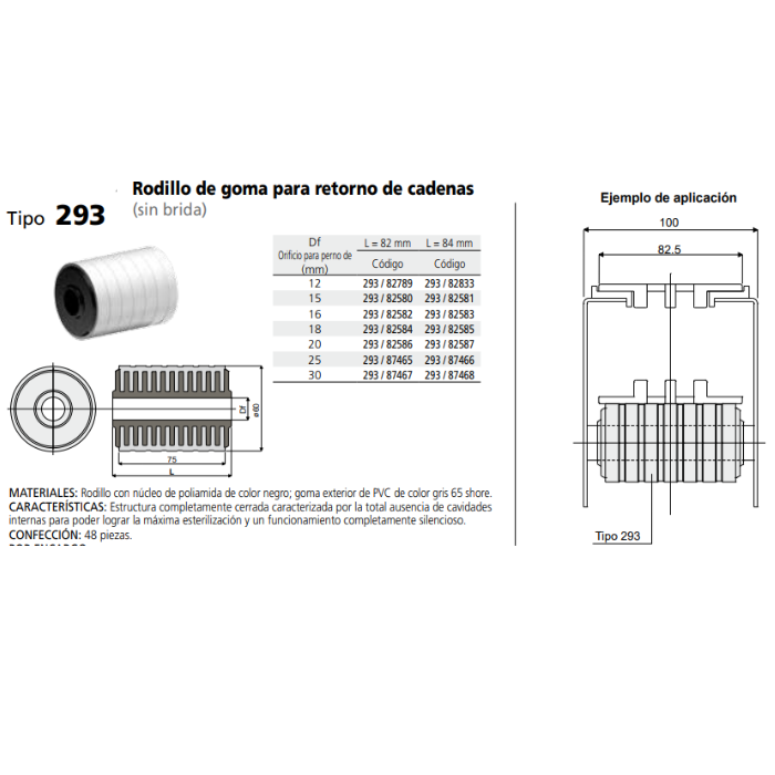 Rodillo Gomado Para Retorno 60X82 C029382789