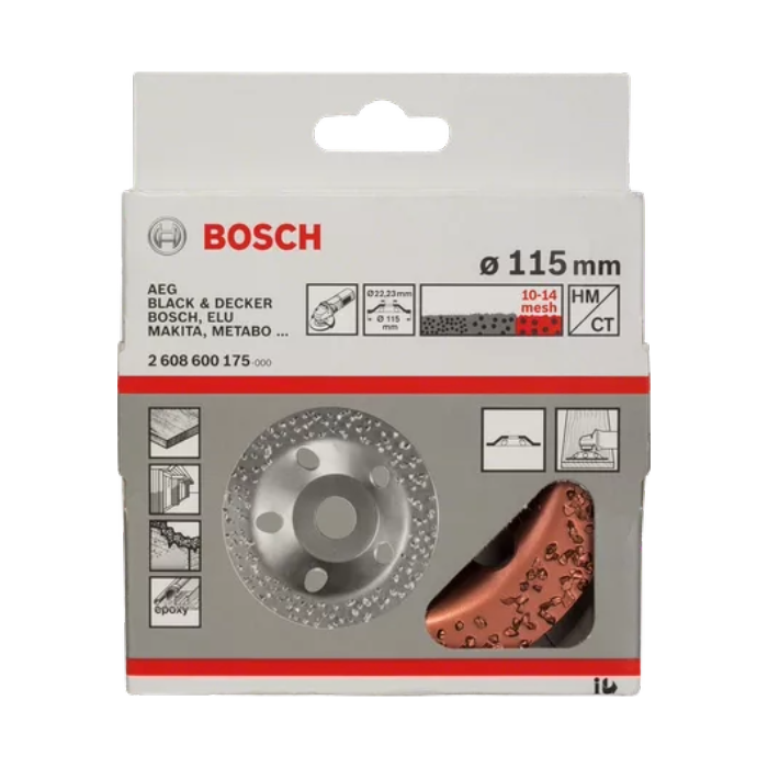 Vaso de Amolar Bosch D-115 Grueso Plano