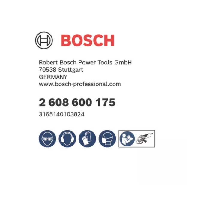 Vaso de Amolar Bosch D-115 Grueso Plano